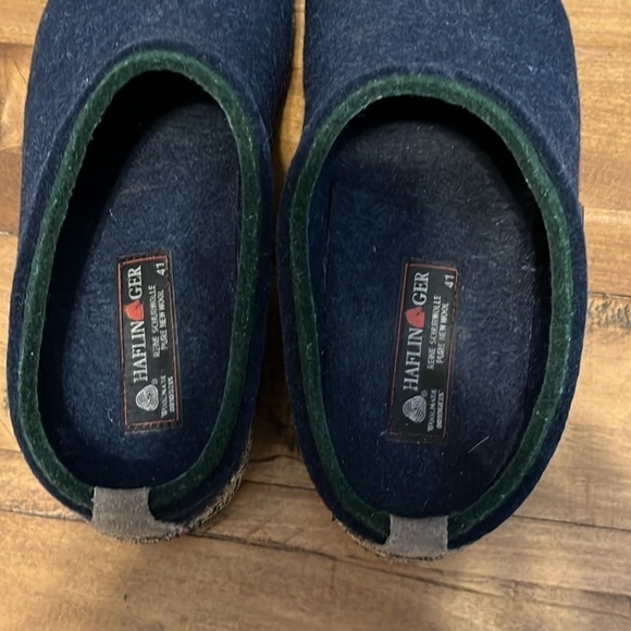 HAFLINGER clogs navy blue, size 41, felted wool, good condition - Picture 5 of 11